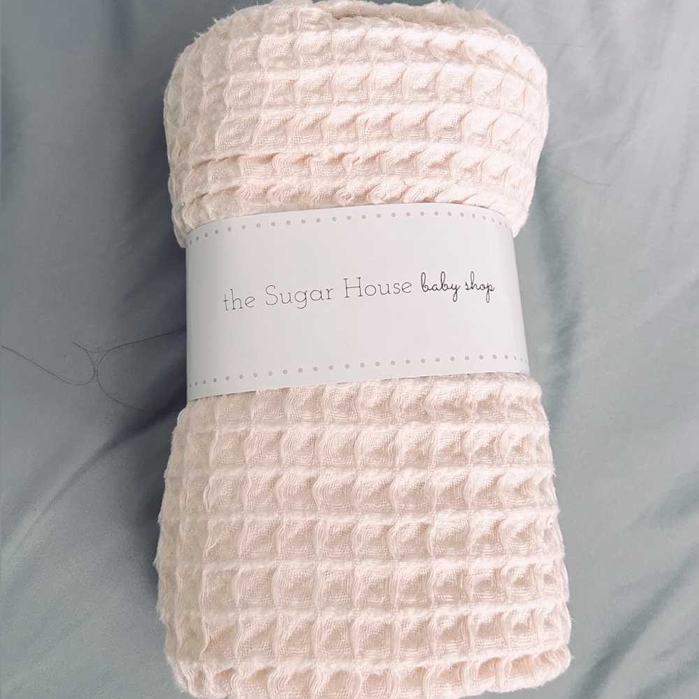 Pink Waffle Blanket
